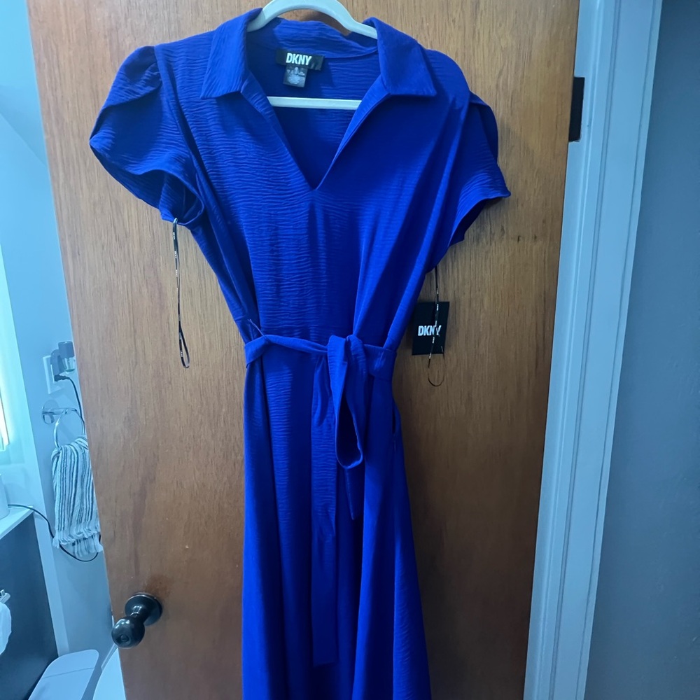 DKNY Vibrant Blue Maxi Dress